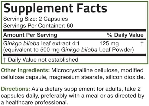 Bronson Ginkgo Biloba Extra Strength Supports Brain Function & Memory Support - Image 8